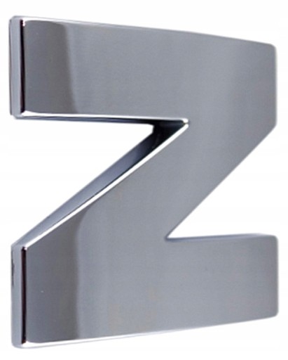 D5A23 PÍSMENO ČÍSLO ČÍSLA CHROME N n ZNAK PÍSMEN