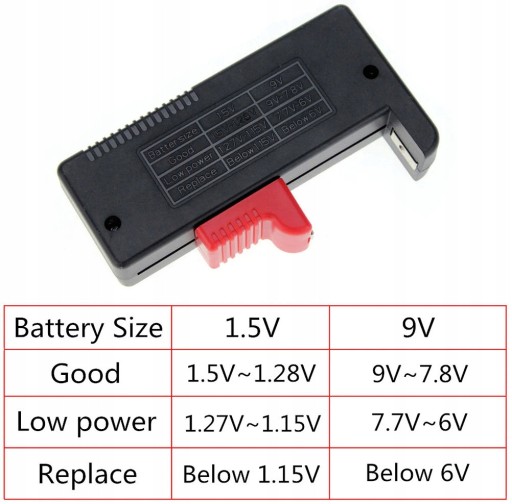 AA AAA R14 Battery Meter Battery Tester