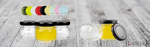 10x SKLENENÁ Dóza 30ml S viečkom MEDOVÝ DŽEM KORENIE malá SVADOBNÁ dóza