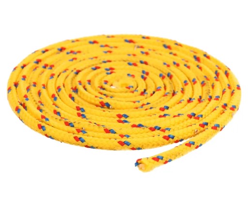 Lano 4 mm Lano s jadrom 150 kg Polypropylénová žltá 20 metrov