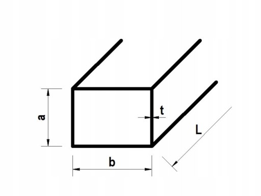 Uzavretý oceľový profil Bez hrdze 30x20x2 - 50 cm 0,50 m Tvar rezu