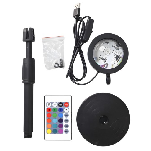 ZÁPAD SLNKA PROJEKTOROVÁ LAMPA VIACFAREBNÁ RGB LED NOčná nálada