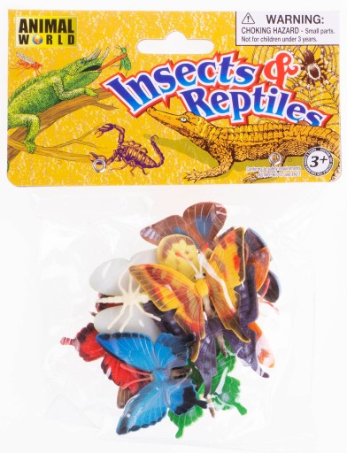 Mini figúrky, MOTÝĽ, 12 ks, HMYZ