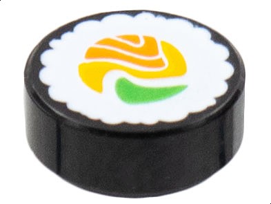 LEGO 98138pb261 1x1 dlaždica SUSHI (1g)