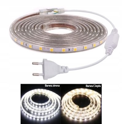 SNAKE pásik LED PÁS 5730 IP68 16M 230V 107W STUDENÝ