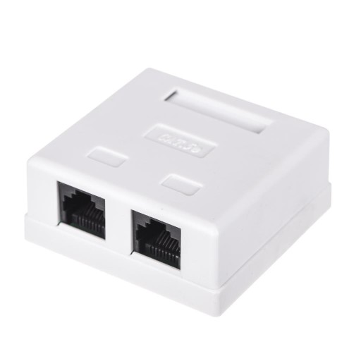 Netrack kompletná nástrčná zásuvka 2xRJ45 8p8c UT