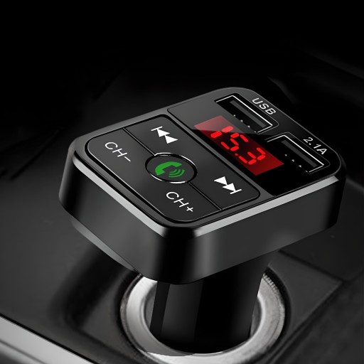 FM BLUETOOTH VYSIELAČ NABÍJAČKA MP3 2xUSB SD LCD