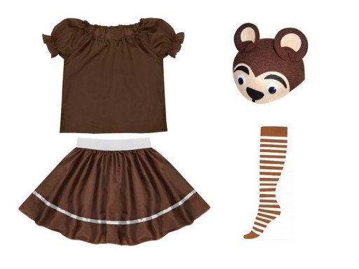 KLOBÚK S MEDVEĎOM, OUTFIT MEDVEĎA HNEDÉHO