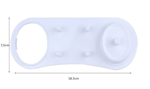 STOJANOVÝ DRŽIAK STOJANU PRE ELEKTRICKÚ ZUBNÚ KEFKU ORAL-B 4 HLAVY