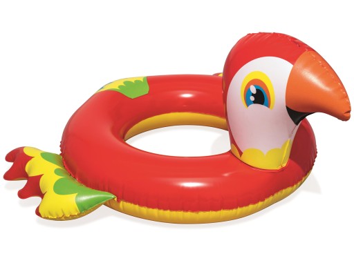 PARROT, ľahký nafukovací krúžok na plávanie pre deti