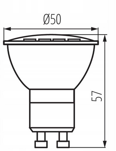 GU10 4W LED ŽIAROVKA, TEPLÁ FARBA