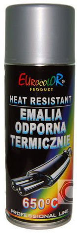 Žiaruvzdorná silikónová farba strieborný sprej 400 ml NA KRBY 650°C