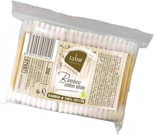 Bambusové vatové tyčinky 200 kusov LYBAR Original
