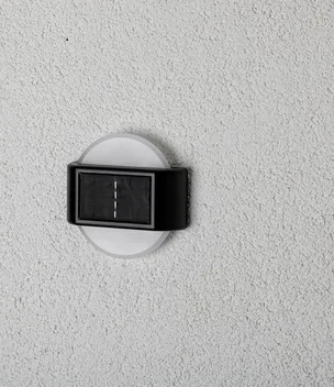 solárne svietidlo nástenné svietidlo 6 LED záhradná terasa balkónová dekorácia 2 ks P-120