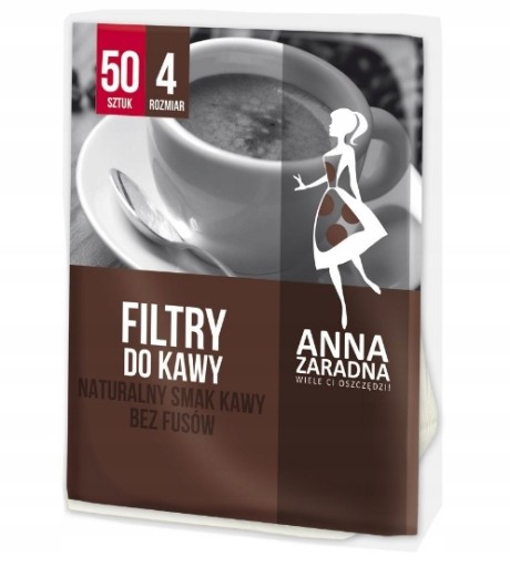 Kávové filtre Anna Zaradna veľkosť 4 50 ks.
