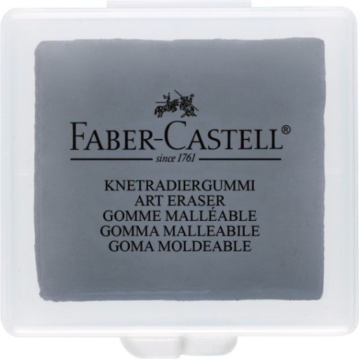 Guma na chlieb, jemná sivá, v puzdre Faber Castell