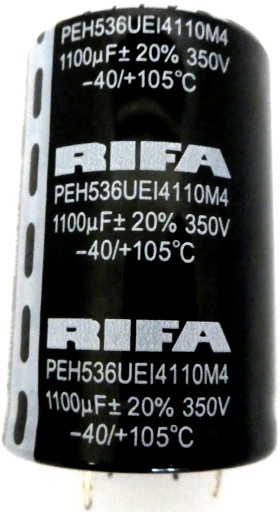 RIFA 1100uF 350V DC 20% 40x60mm 4pin