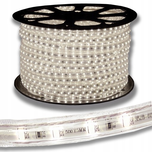LED pásik 230V 12W/M Vodotesné vonkajšie FARBY