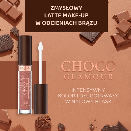 Tekutý rúž Eveline Cosmetics Choco Glamour 01