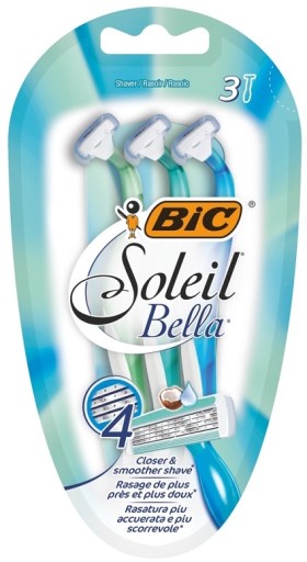 BIC SOLEI BELLA holiaci strojček 4 čepieľky | 3 ks.