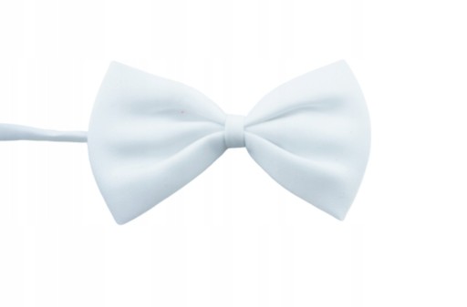 Elegantný motýlik Prestige, biely