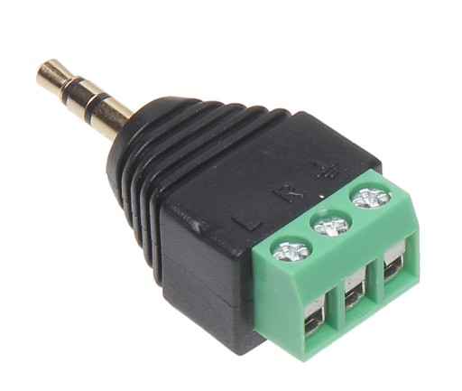 JACK ZÁSTRČKA 3,5 mm STEREO ADAPTÉR RÝCHLY KONEKTOR