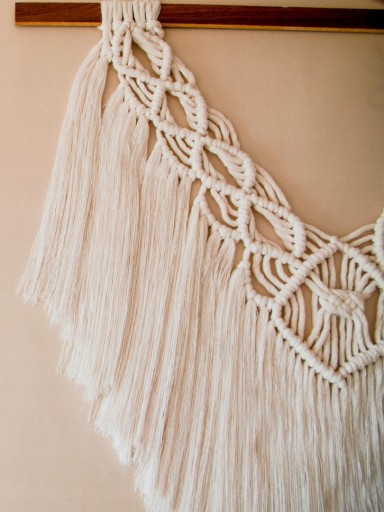 Točená bavlnená šnúra Macrame, prírodná, 100 m, 5 mm