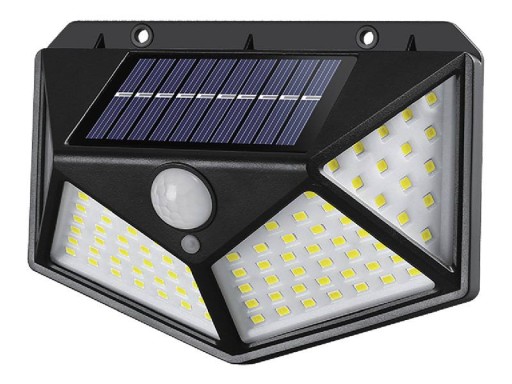 LED solárne nástenné svietidlo so senzormi