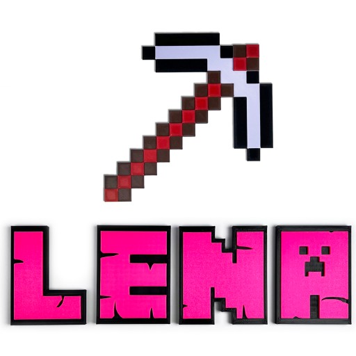 PÍSMENA KAJAWIS v LEGO štýle, 3D dekorácie, písmená L, dekorácia na státie