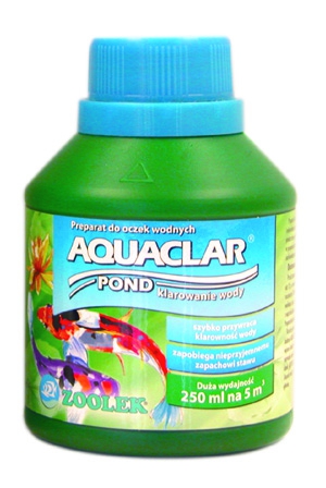 PRÍPRAVA PODLOŽKY číri zakalenú vodu ZOOLEK AQUACLAR POND 250ML