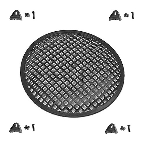 KOVOVÝ gril 25CM ČIERNA