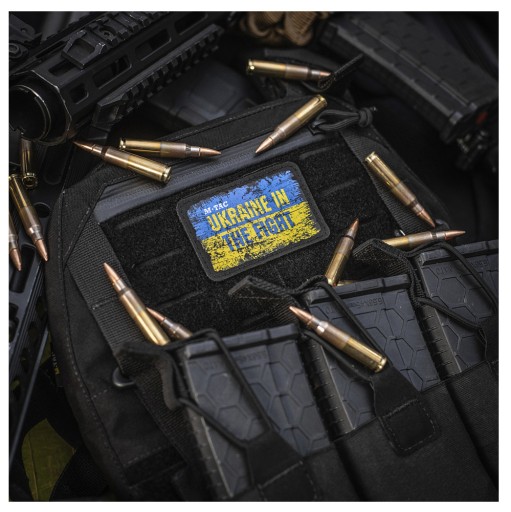 PATCH Ukrajina v boji 80X50 mm M-Tac VELCRO