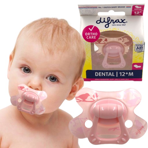 DIFRAX DENTAL cumlík 12+M PRÁŠKOVÝ RUŽOVÝ