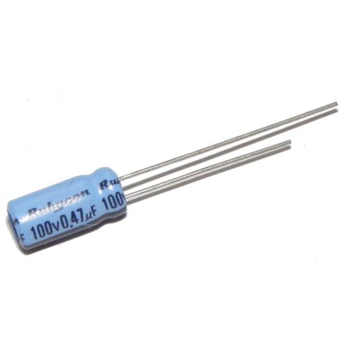 Elektrolytový kondenzátor 470nF 100V 5,5x12 x20