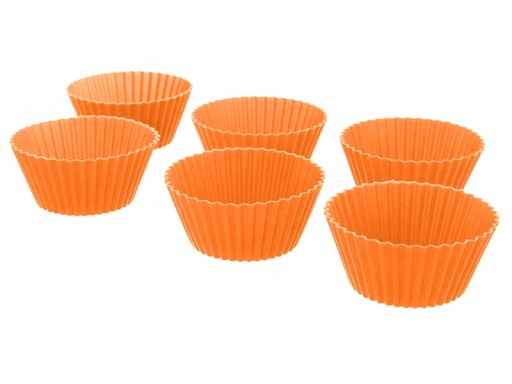 KOLÍČKY NA MUFFIN, SILIKÓNOVÉ, farebné KOŠÍKY NA MUFFIN, 6 ks.