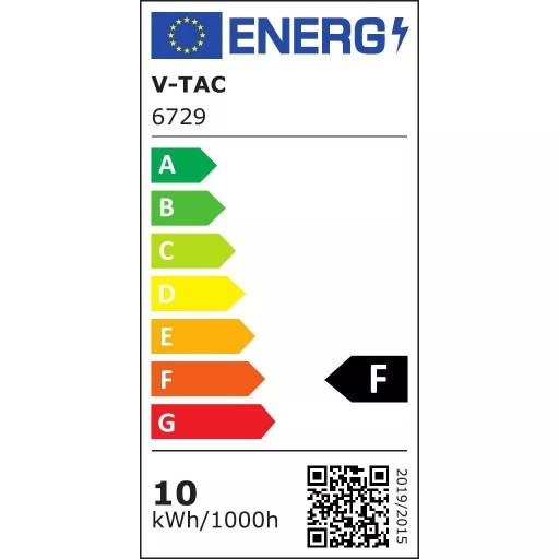 10W studený farebný čierny V-TAC LED reflektor