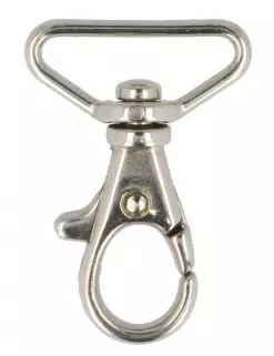 Karabína 24x40mm homárska spona Strieborná