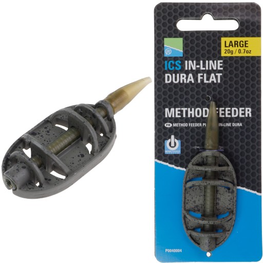 ICS In-line Dura Flat L 20g Method Feeder Košíkové krmítko Preston