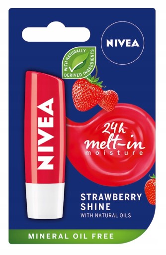 Ochranný rúž NIVEA Strawberry Shine