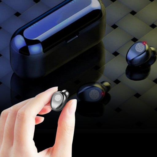 BEZDRÔTOVÉ SLÚCHADLÁ BLUETOOTH 5.3 MIKROFÓN DOTYKOVÉ OVLÁDANIE + POWERBANK