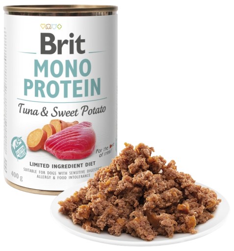 Brit Care Mono Proteín Tuniak sladké zemiaky 400g