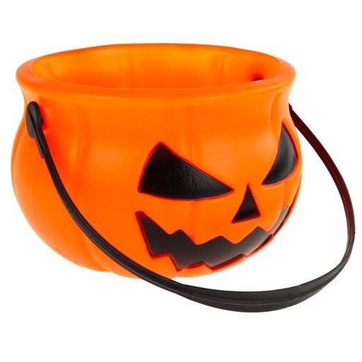 HALLOWEENSKÉ TEKVICOVÉ VEDRO, ORANŽOVÉ, 10 cm