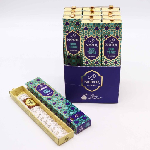 Prémiové vonné tyčinky Noor oud Topaz 15g
