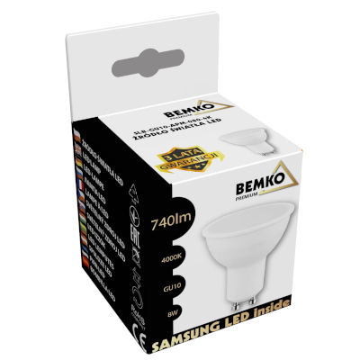 GU10 LED žiarovka 8W 740lm 120 stupňov neutrálny