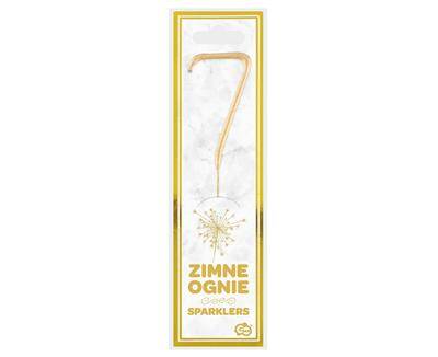 Prskavky, zlaté číslo ČÍSLO 7, 17cm