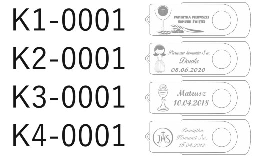 Pendrive 4 GB 2.0 suvenír 1. sväté prijímanie + KRABIČKA