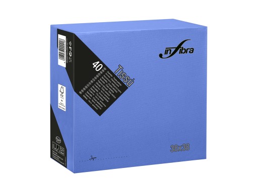 INFIBRA TISSUE PUNTA PUNTA BLUE BLUE 38x38 cm, 2 vrstvy, 40 ks.