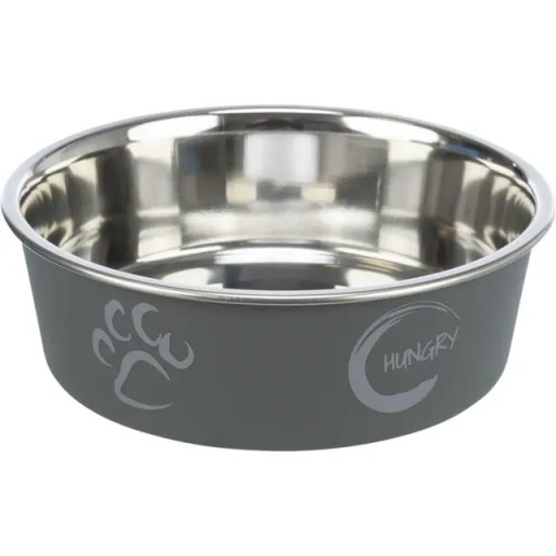 TRIXIE Kovová miska pre mačky s protišmykovým povrchom 0,45l / 14cm