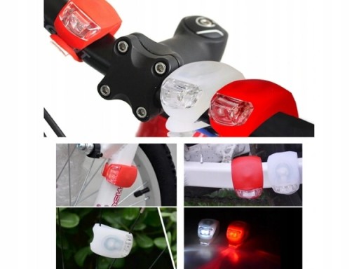 SADA LED SVETLÁ NA BICYKEL PREDNÉ ZADNÉ 2 KUSY