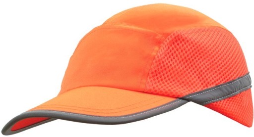 Fluorescenčná, reflexná pracovná čiapka CZFLASH-MESH ORANGE